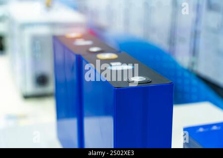 Lithium ion industrial high current batteries Stock Photo