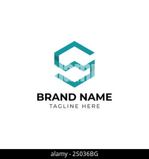 initial letter S W SW logo design vector symbol graphic idea creative Stock Vector
