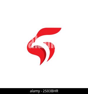 Letter G Eagle Logo Vector Illustration Stock Vector