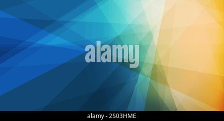 Colorful 3D Modern Style Triangle Shaped Translucent Overlaying Planes, Geometric Shapes Pattern, Broken Glass Effect - Abstract Futuristic Vector Bac Stock Vector