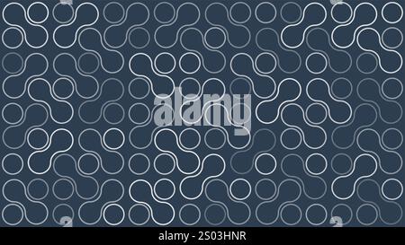 Abstract Geometric Mosaic Background Design, Dark Metaballs Pattern in Editable Vector Format Stock Vector