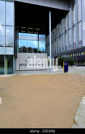 View of the Anglia Ruskin University,  Bishop's Road, Peterborough, Cambridgeshire; England; UK Stock Photo