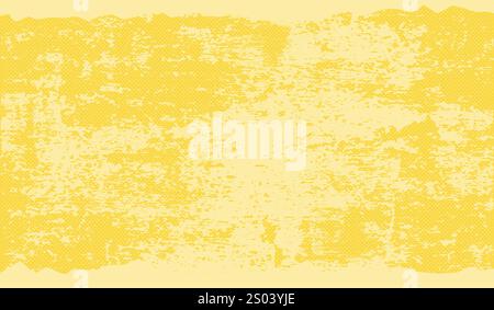 Aged grunge paper background decorated with polka dots. Vintage crumpled craft paper texture. Vector illustration Stock Vector
