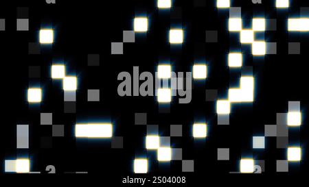 Bright flashing blocks. Computer generated Stock Photo