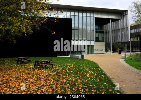 View of the Anglia Ruskin University,  Bishop's Road, Peterborough, Cambridgeshire; England; UK Stock Photo