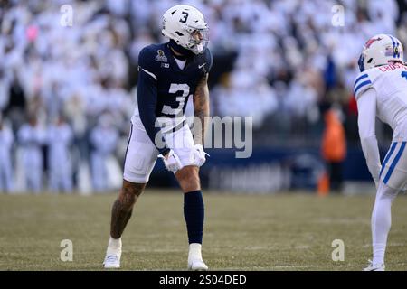 Penn State wide receiver Julian Fleming runs the 40yard dash during the school