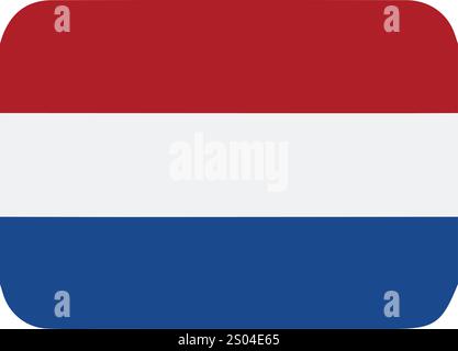 vector dutch flag drawing Stock Vector