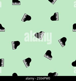 Piano seamless pattern texture background Stock Vector