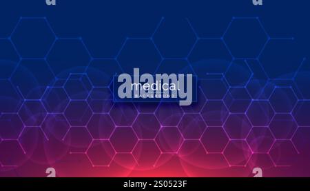 medical healthcare background with hexagonal shapes Stock Vector Image ...