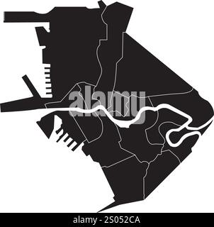 City map Manila, travel vector poster design Stock Vector Image & Art ...