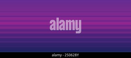 Abstract Dark Purple Striped Pattern, Horizontal Lines with Copyspace, Room, Place for Your Text - Vector Background Template Stock Vector