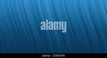 Dark Lit Curving Blue Wavy Modern Style Minimalist Vertical Stripes Pattern - Editable Abstract Wide Scale Background Design, Creative Vector Template Stock Vector