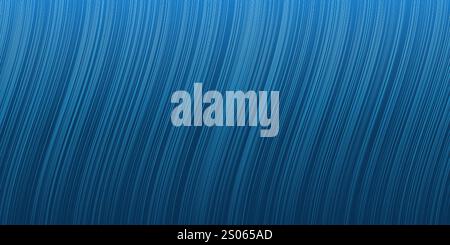 Dark Lit Curving Blue Wavy Modern Style Minimalist Vertical Stripes Pattern - Editable Abstract Wide Scale Background Design, Creative Vector Template Stock Vector