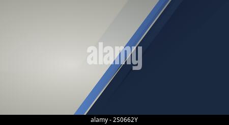 Modern Style Slanted Thick Dividing Line, Minimal Grey and Blue Colored ...