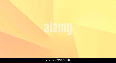 Yellow, Orange and Brown Abstract Background Design - 3D Geometric Shapes: Stripes and Lines - Color Gradients - Multi Purpose Colorful Bright Modern Stock Vector