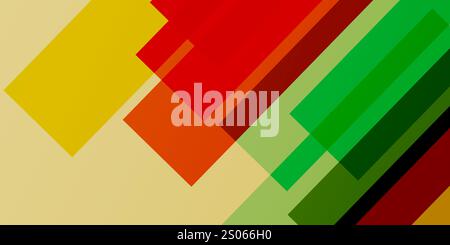 Layered Rectangles with Riso Print Effect - Graphic Element for Fabric, Textile, Clothing, Wrapping Paper, Wallpaper, Poster - Vector Pattern Graphic Stock Vector