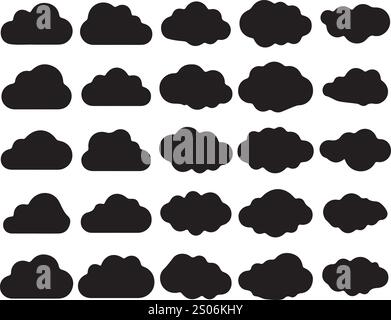 vector cloud set illustration designs Stock Vector Image & Art - Alamy