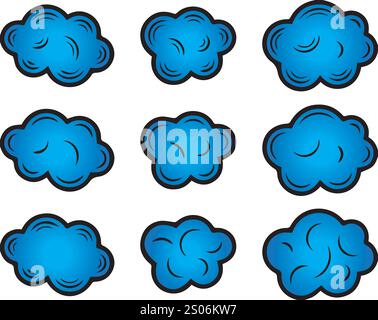 vector cloud set illustration designs Stock Vector Image & Art - Alamy