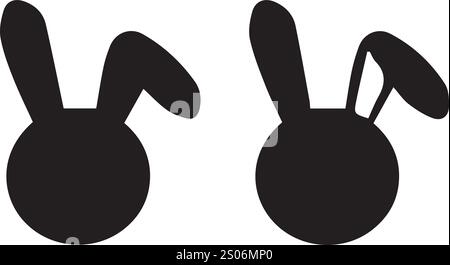 vector colorful little rabbit design illustrations Stock Vector