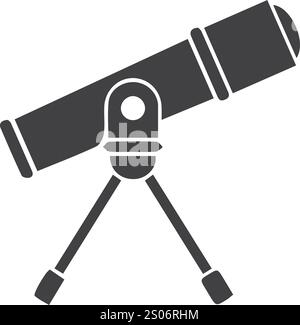 colorful telescope drawings with colorful vector background Stock Vector
