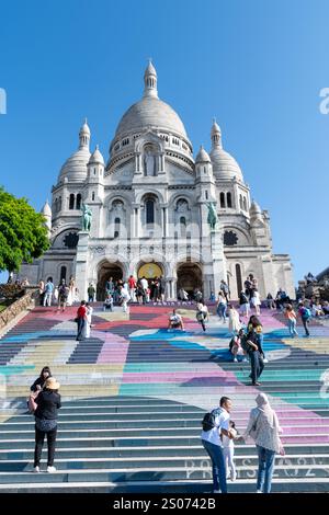 Basilique du sacré-cœur de Montmartre, Paris, France Stock Photo