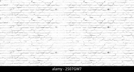 white brick wall, masonry pattern of painted stone and concrete .brick wall painted white, abstract background for inserting text . White brick wall Stock Photo