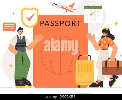 Diplomat Profession Vector Illustration Featuring International Negotiations and Agreement Signing for Worldwide Representation of Countries Stock Vector