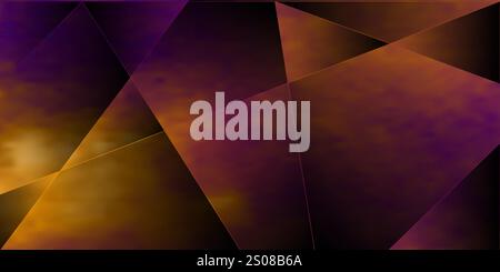 Slanted Soft Lines, Geometric Gradient Shapes - Dark Abstract Background Design Template, Vector Applicable for Web, Technology Designs, Base for Pres Stock Vector