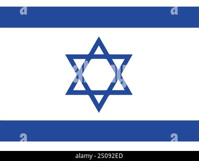 vector israel flag design Stock Vector