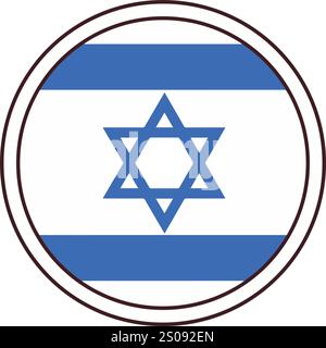 vector israel flag design Stock Vector