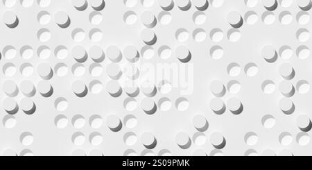 Random inset and outset white circle or cylinder background wallpaper ...