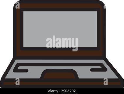 vector computer, tablet, computer accessories technological product drawings Stock Vector