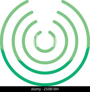 dosha kapha ayurvedic gradient line Stock Vector