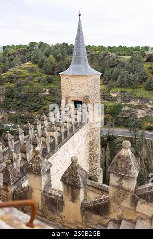 Aerial view of Segovia Castle in Spain Stock Photo - Alamy