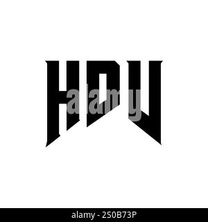 HDV letter logo design for technology company. HDV logo design black ...