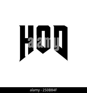 HOD letter logo design for technology company. HOD logo design black ...