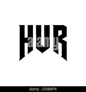 HVR letter logo design for technology company. HVR logo design black ...
