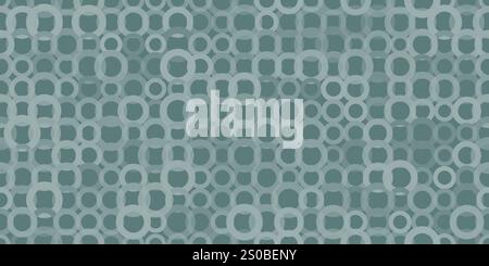 Abstract Grey Pattern, Overlapped Geometric Mosaic Texture of Various Sizes of Circles, Randomly Colored in Various Shades of Gray - Generative Art, V Stock Vector