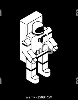 Cosmonaut icon sign. Astronaut symbol in spacesuit Stock Vector