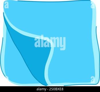cotton burp cloths cartoon vector illustration Stock Vector Image & Art ...