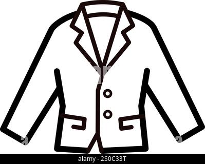 jacket, suit - vector icon  Stock Vector