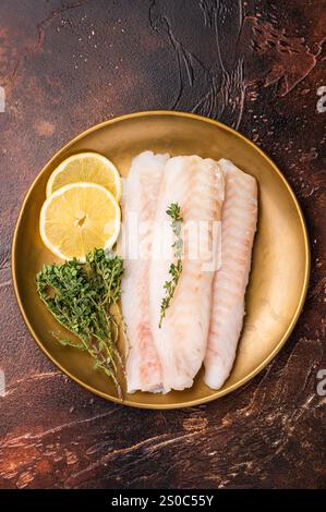 Pieces of raw cod fish fillets Stock Photo - Alamy