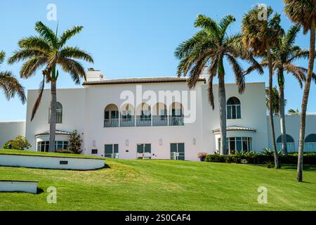 Mansion at Tuckahoe, NE Indian River Drive, Jensen Beach, Florida Stock Photo