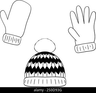 Isolated winter gloves Stock Vector Image & Art - Alamy