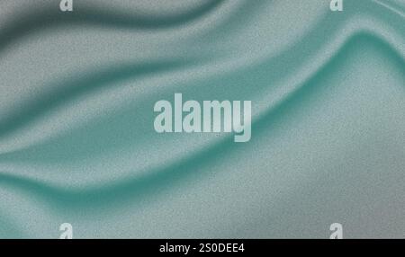 Mint Green Silk Texture Background – Soft Smooth Fabric Waves with Elegant Gradient Flow for Modern Design, Luxury Branding and Digital Wallpapers Stock Vector