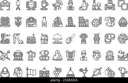 Italy icons High-Quality Vector Icons Collection with Editable Stroke ...