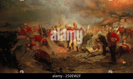 The Defence of Rorke's Drift by Lady Butler (1880) Elizabeth Thompson Stock Photo