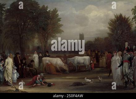 Milkmaids in St. James's Park, 1801 Benjamin West Stock Photo