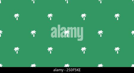Rows of Palm Tree Symbols - Seamless Texture, Vector Background, Base for Website, Placard, Poster or Brochure Designs Stock Vector
