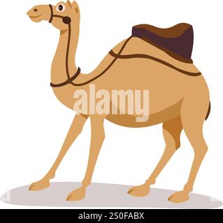 Cute Camel Cartoon Illustration Stock Vector